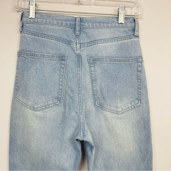 WeWoreWhat Stiletto Skinny Jeans 25 High Waist Light Wash Slit Hem Stretch Denim - Picture 9 of 16